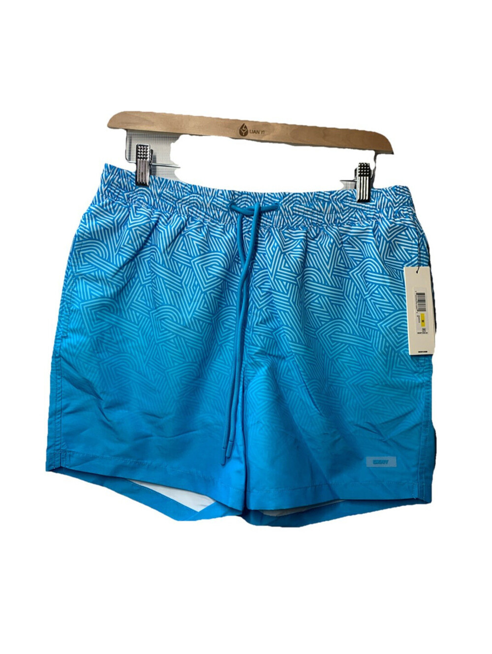 DKNY Men's Blue Swim Short Trunks Board Shorts Quick Dry Size Medium Swimwear